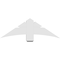 Ekena Millwork Davenport Architectural Grade PVC Gable Bracket, 48"W x 16"H x 6"D x 6"F, 8/12 Pitch GBP048X16X0606DAV00 - alternate 3